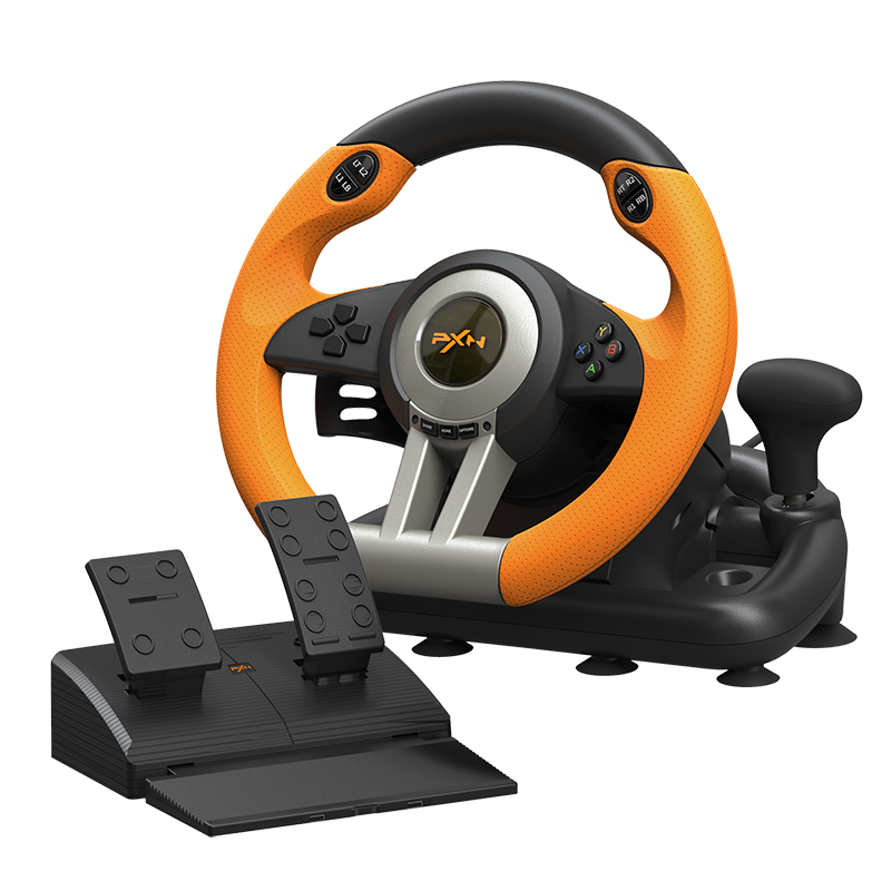 PXN V3 Pro Gaming Wheel – 180° Vibration Steering for PC/PS4/Xbox