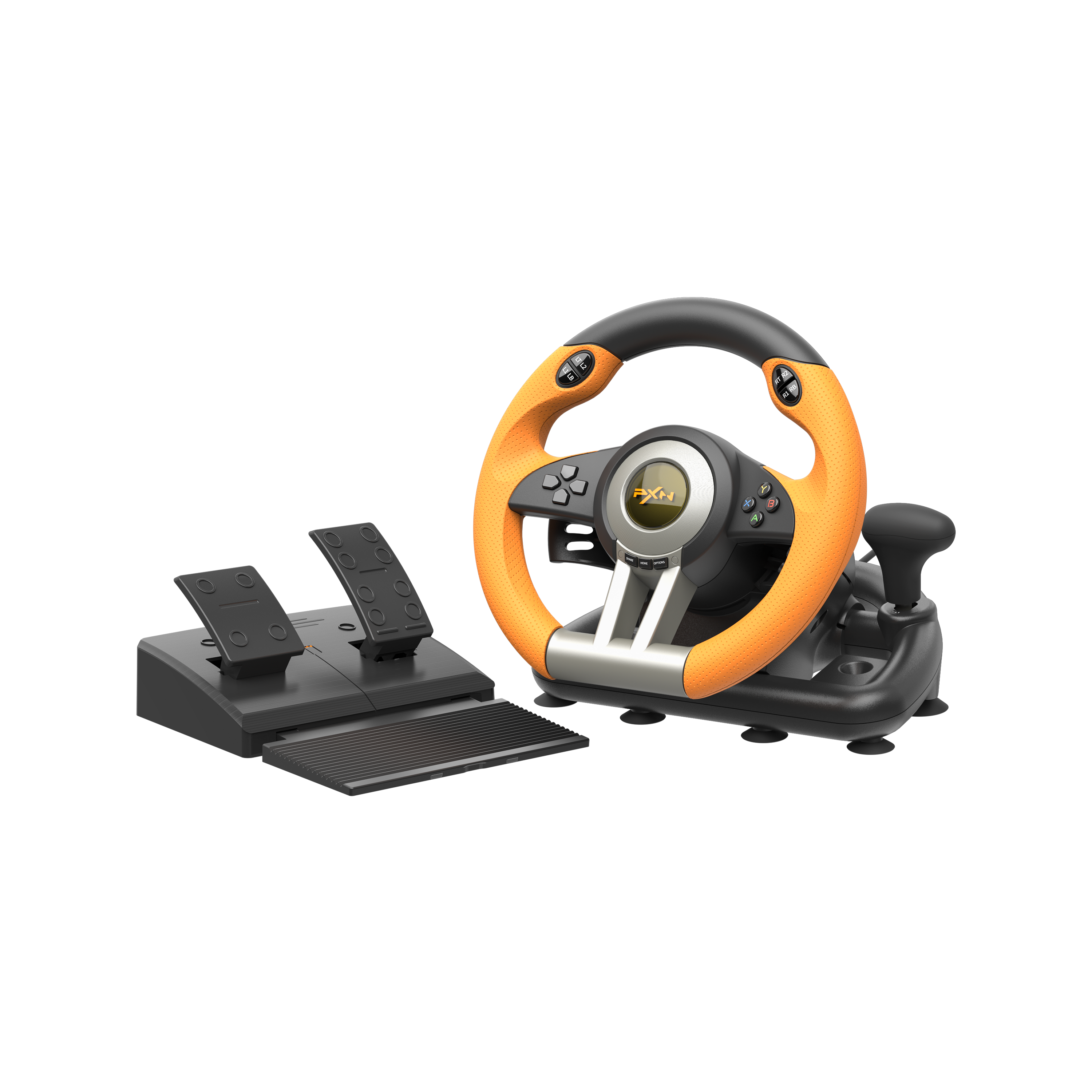 PXN V3 Pro Gaming Wheel – 180° Vibration Steering for PC/PS4/Xbox