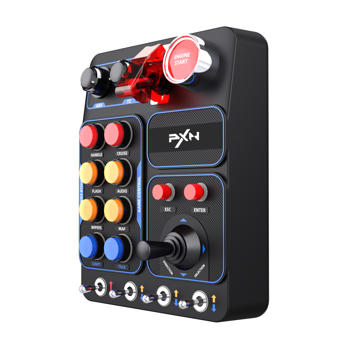 PXN CB1 Button Box – 30 Programmable Buttons for PC Sim Gaming