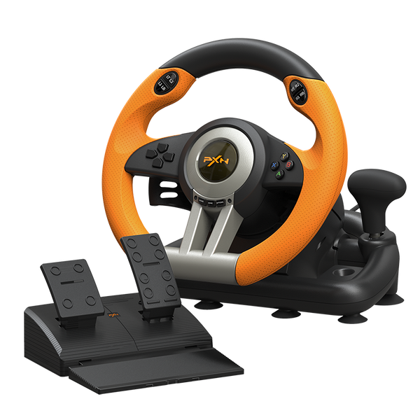 PXN V3 Pro Gaming Wheel – 180° Vibration Steering for PC/PS4/Xbox