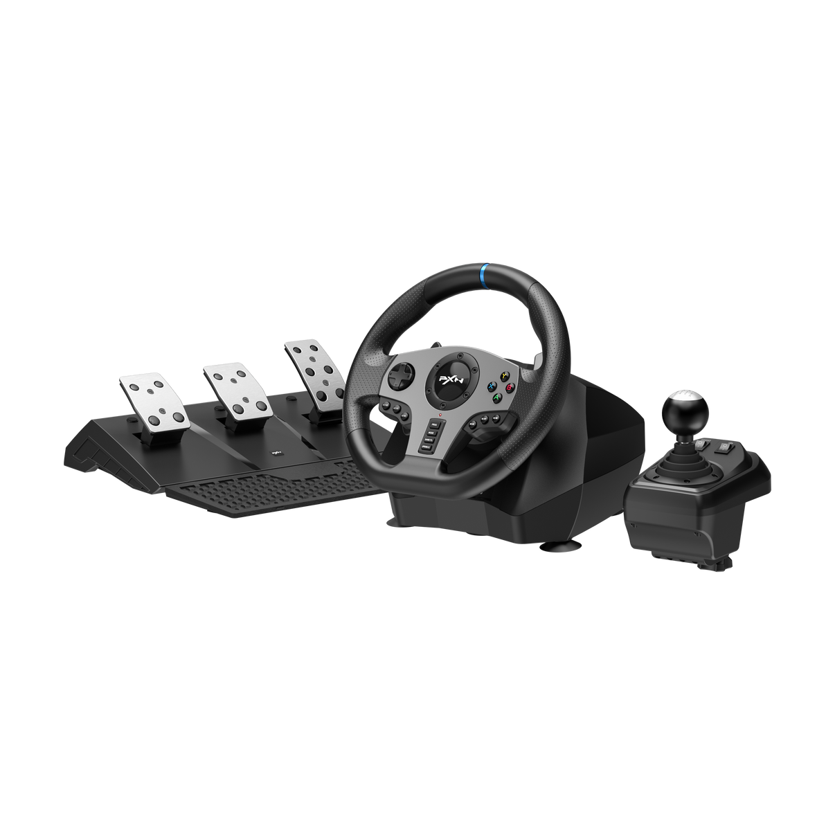 ps4 steering wheel and pedals and shifter PXN V9 Gaming Wheel Bundle – 270/900° Steering for PC/PS4/Xbox