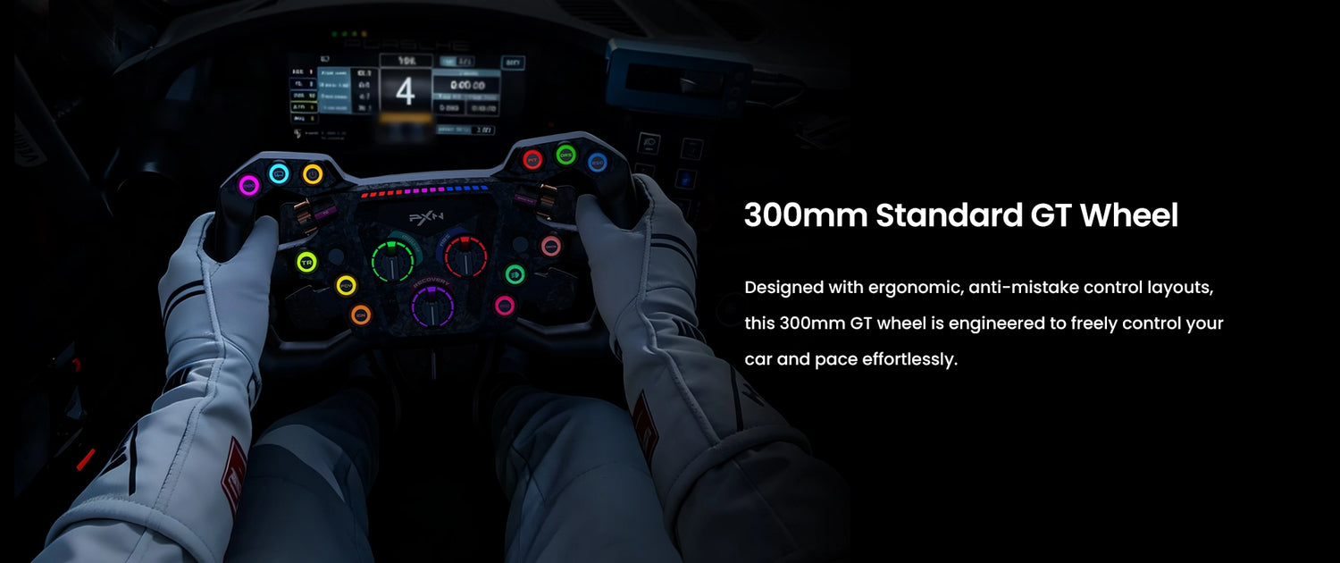 PXN GT ONE Steering Wheel with 300mm Size