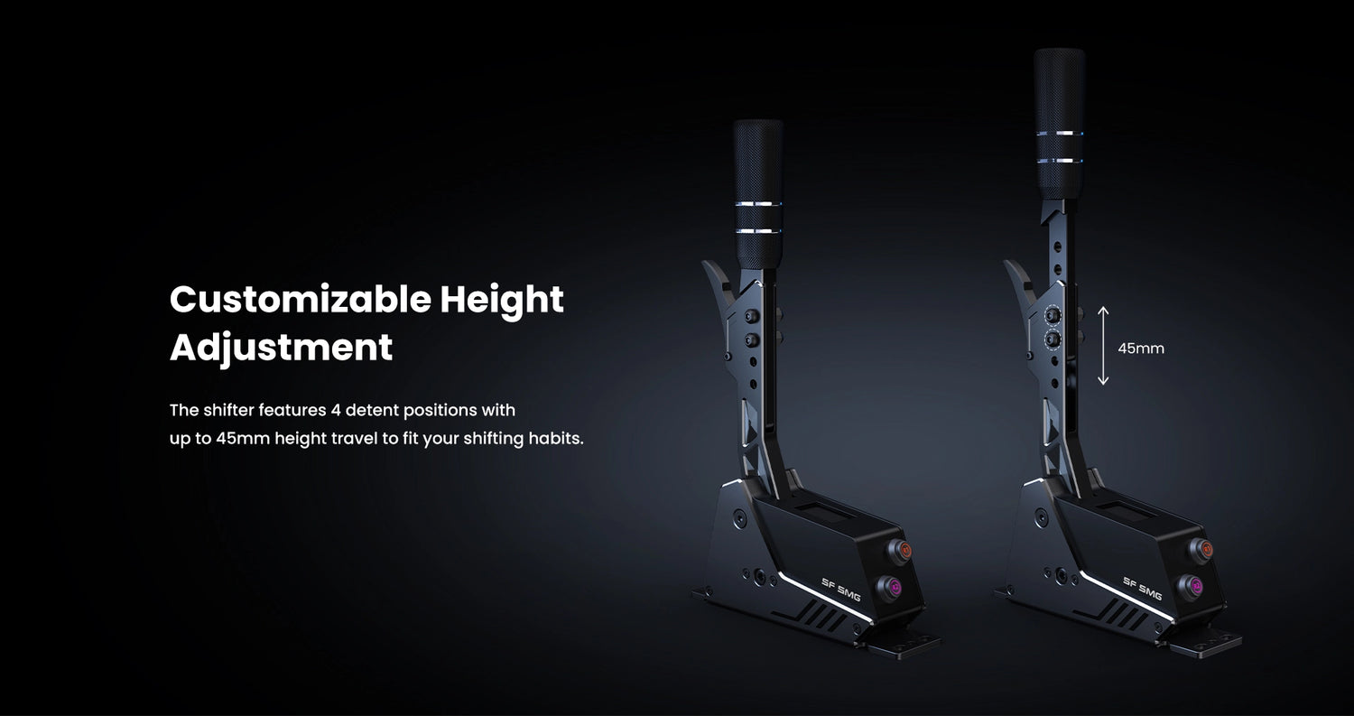 PXN SF SMG Sequential Gear Shifter Supporting Customizable Height Adjustment