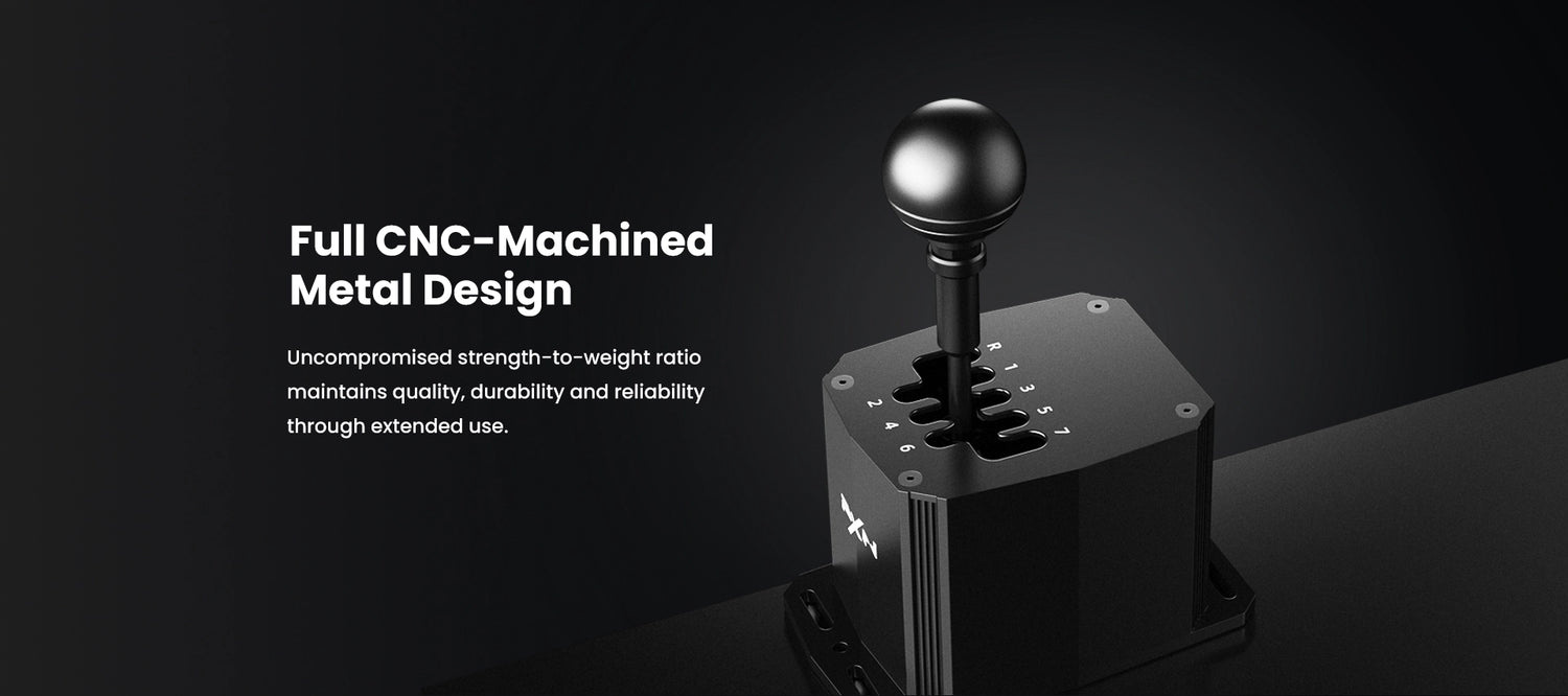PXN SF U Sim Racing H Shifter with Full CNC Machined Metal Design